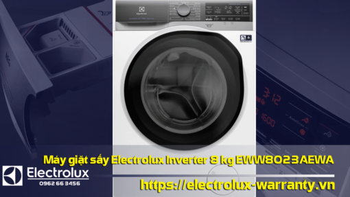 Máy giặt sấy Electrolux Inverter 8 kg EWW8023AEWA