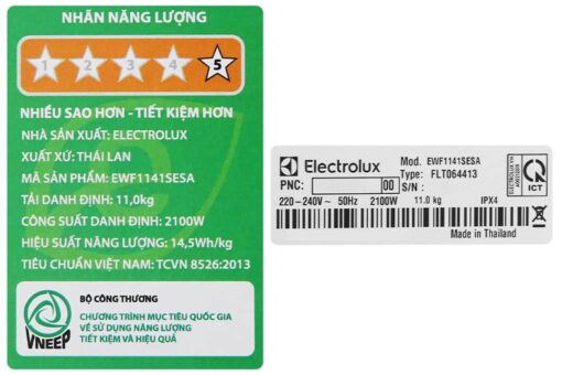 Máy giặt Electrolux Inverter 11 kg EWF1141SESA (Moden 2020)