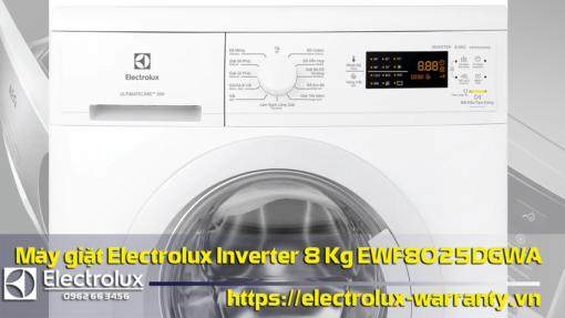 Máy giặt Electrolux Inverter 8 Kg EWF8025DGWA