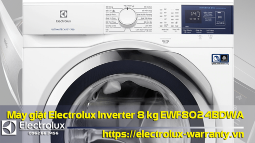 Máy giặt Electrolux Inverter 8 kg EWF8024BDWA