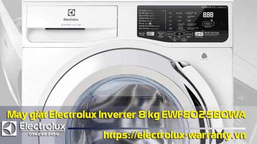 Electrolux inverter 8 kg washing machine EWF8025BOWA with advanced features and warranty services.