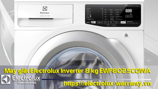 Máy giặt Electrolux Inverter 8 kg EWF8025CQWA