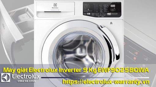 Electrolux washing machine inverter 9kg EWFG025BOWA with digital display and high efficiency, ideal for home laundry needs.