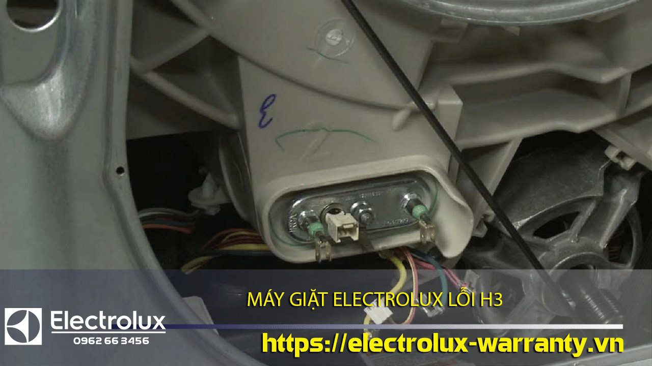 Electrolux washing machine motor repair or replacement process, focusing on the H3 error code and warranty service for Electrolux home appliances.
