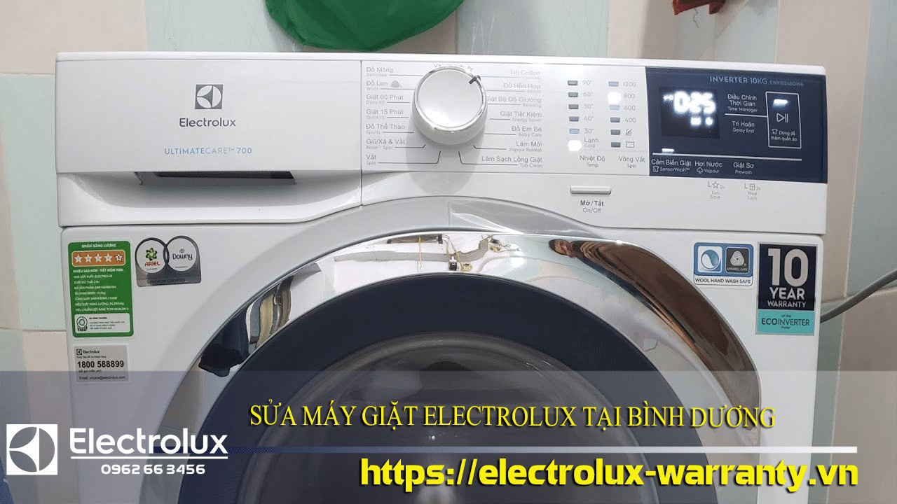 Electrolux washing machine repair in Binh Duong, professional service for Electrolux appliance maintenance and warranty support.