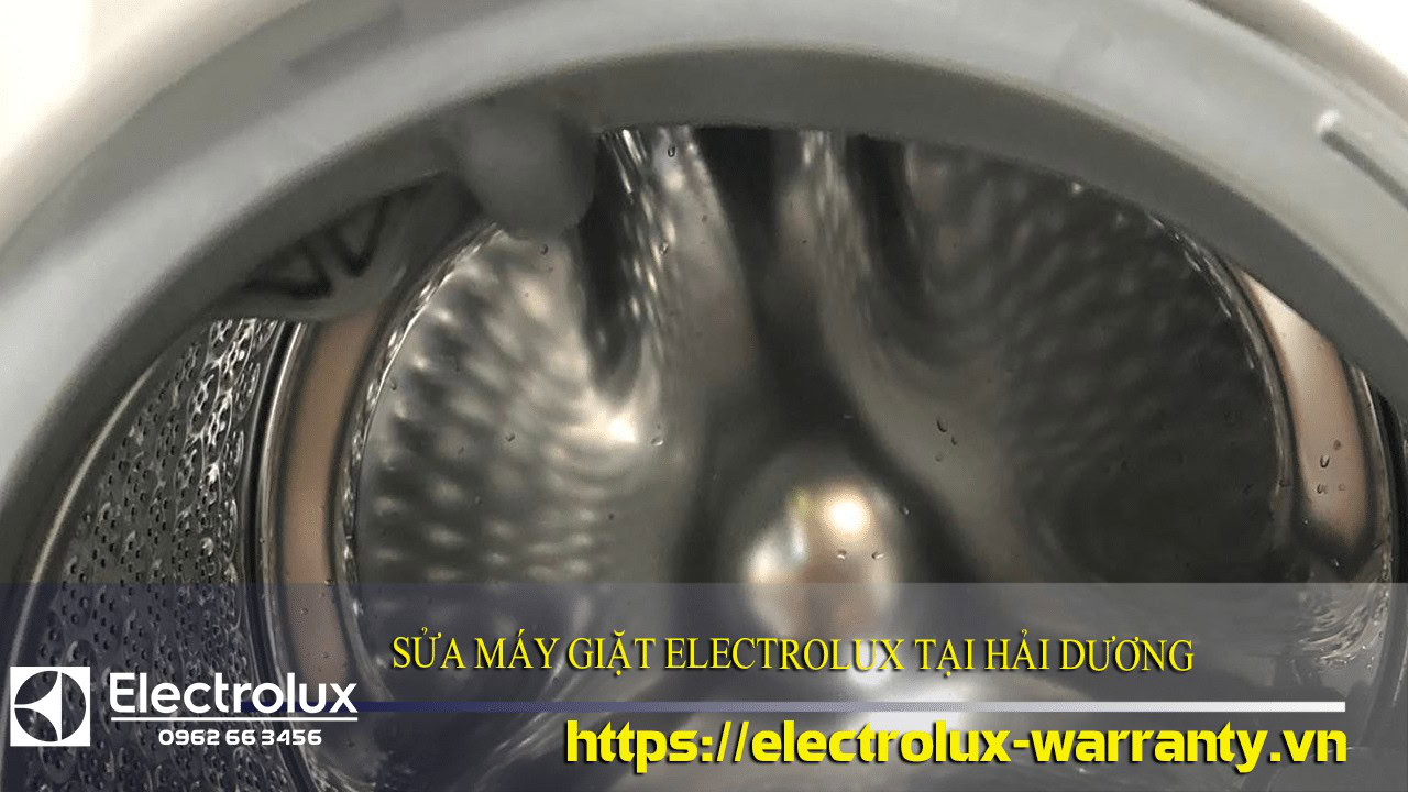 Efficient Electrolux washing machine drum interior, showcasing quality repair service at Hai Duong.