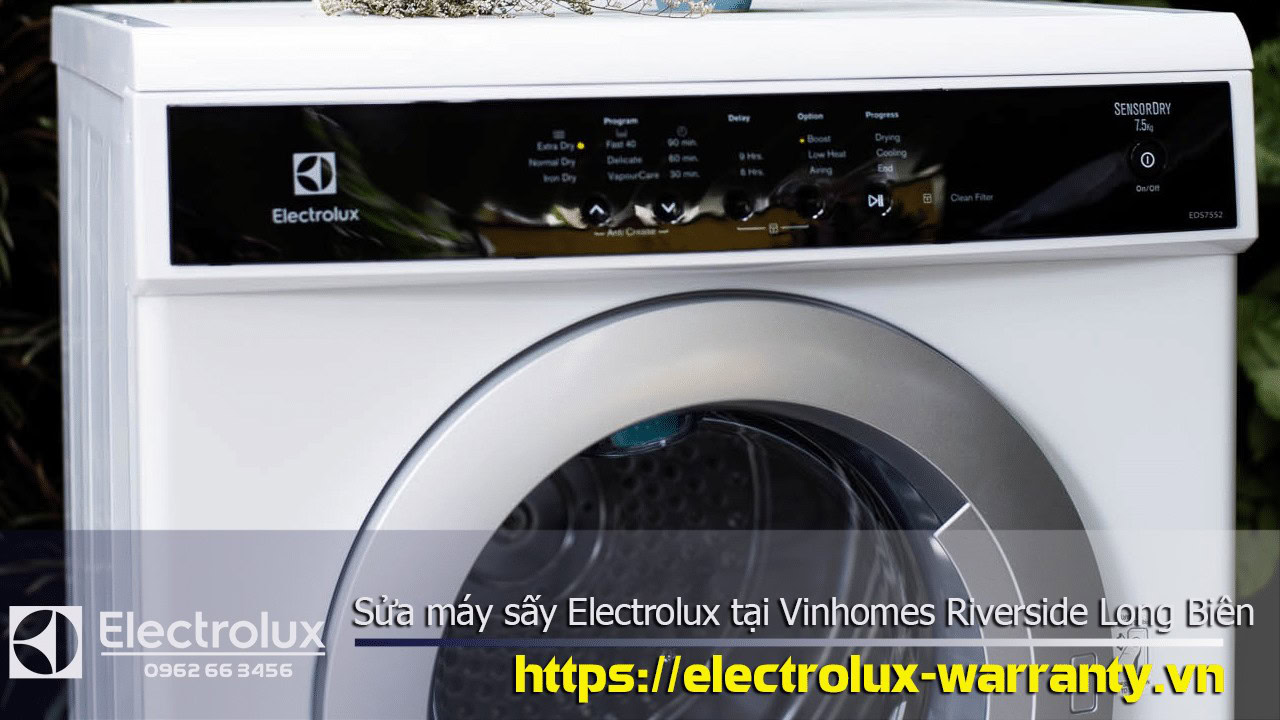 Electrolux washing machine warranty service, Vinhomes Riverside Long Bien, authentic Electrolux appliance repair, comprehensive warranty support for Electrolux washers.