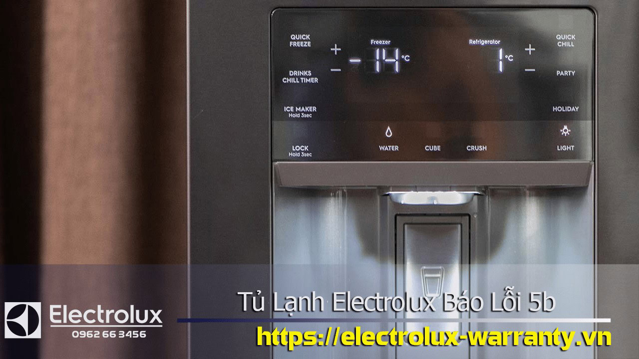 High-quality Electrolux refrigerator control panel with digital display and error code B5 for reliable warranty service.