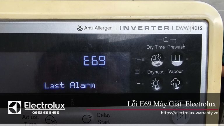 lỗi E69 máy giặt Electrolux
