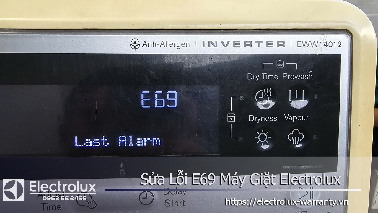 LỖI E69 MÁY GIẶT ELECTROLUX