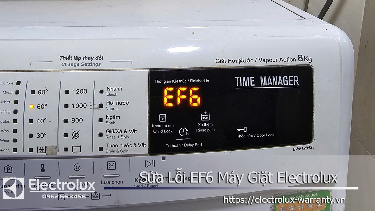Lỗi EF6 máy giặt Electrolux